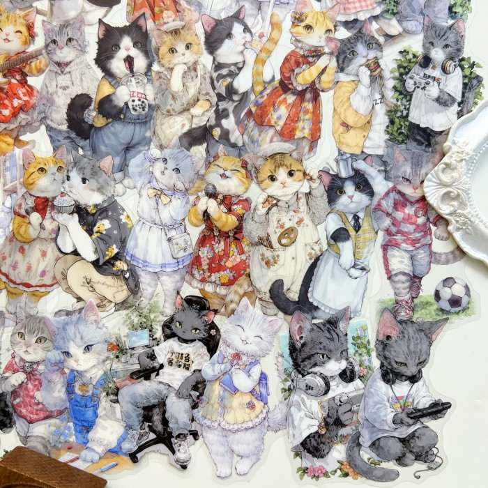 Cat Society Sticker 60PCS
