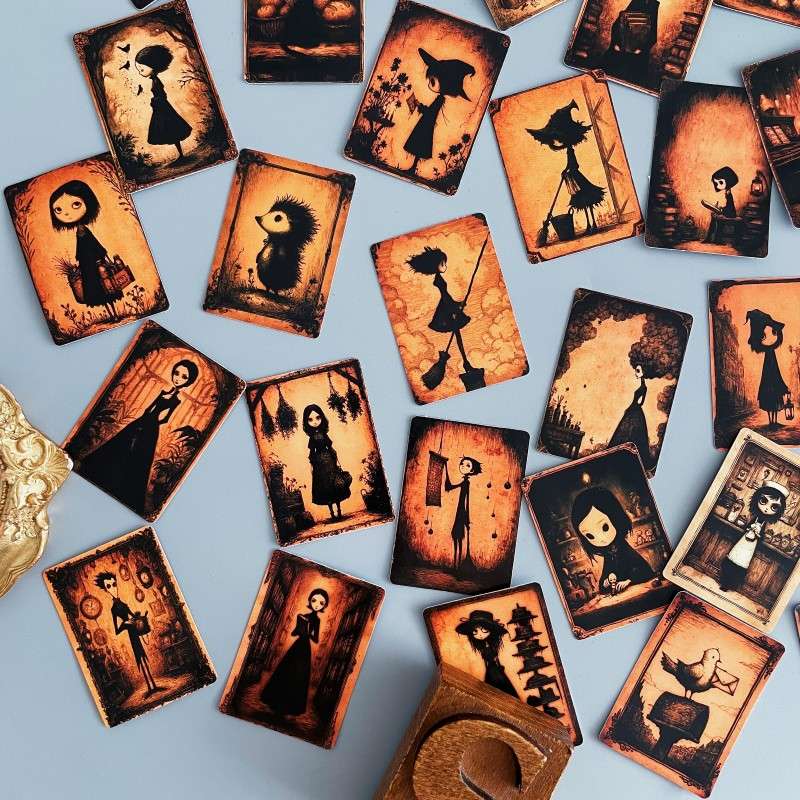 Gothic Stamp Sticker 49PCS