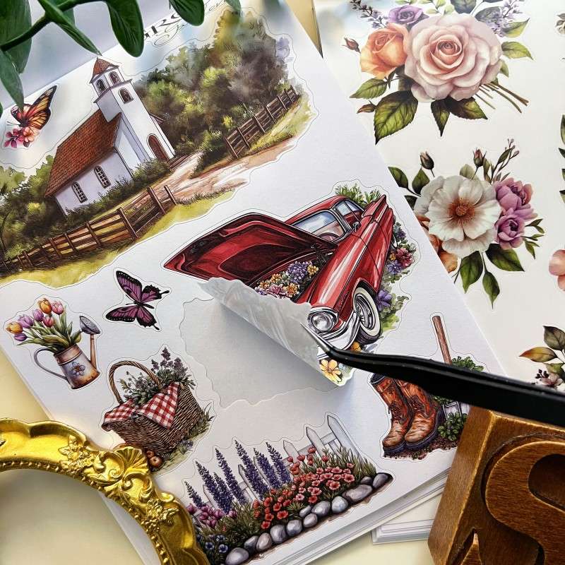 Rural Countryside Sticker Book 20Sheets