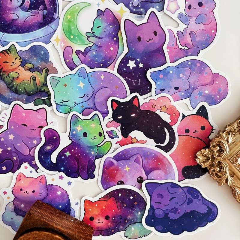 Astro Cat Sticker 50PCS