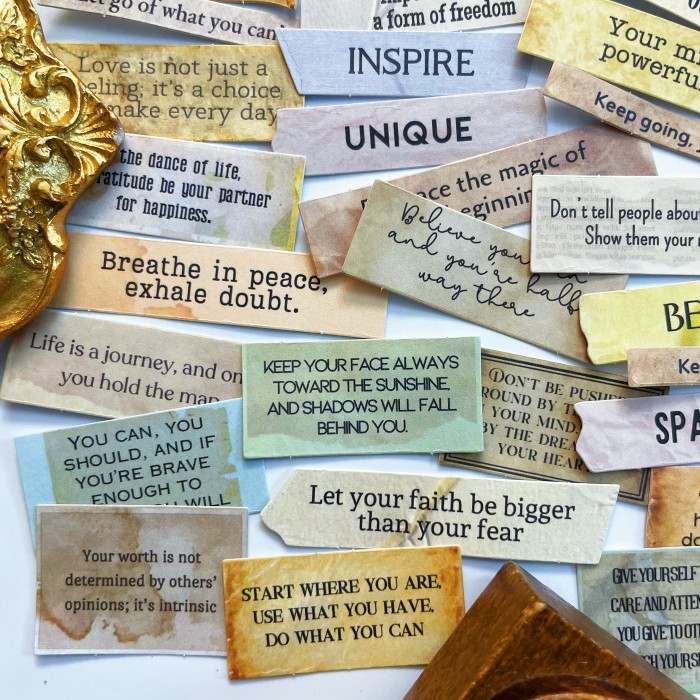 Tiny Sayings Sticker 50PCS