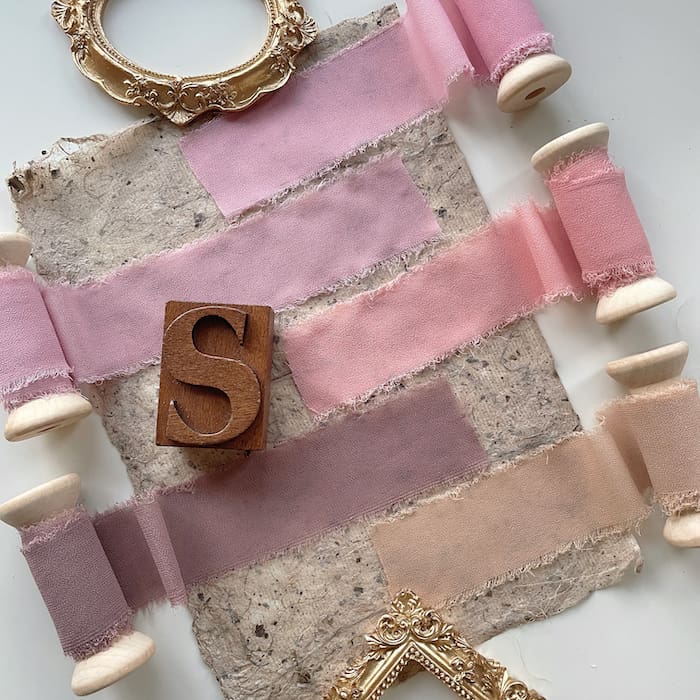 Frayed Edge Chiffon Ribbon Set #1