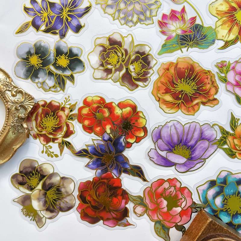 Blooming Glory Sticker 50PCS
