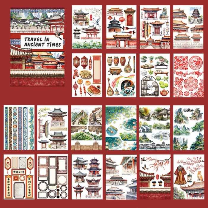 Travel In Ancient Times Sticker Book 20Sheets