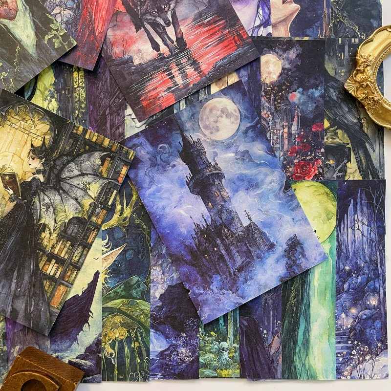 Gothic Fantasy Collage Paper 60PCS