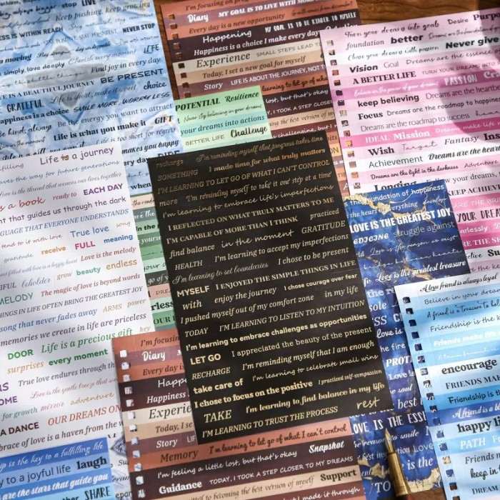 Text Art Sticker Book 40Sheets