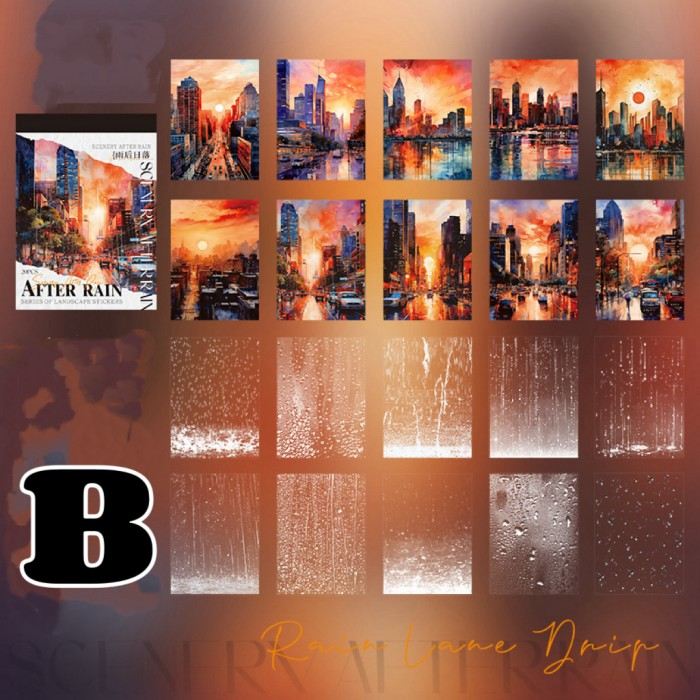 After Rain Sticker Book 20Sheets
