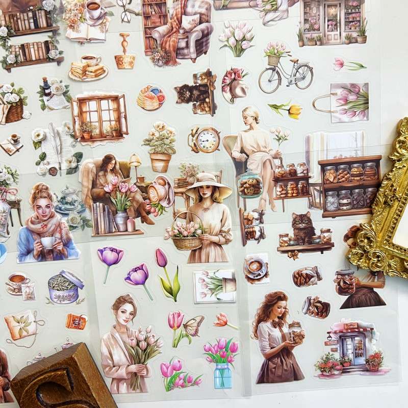 Scented Lady Sticker 12PCS