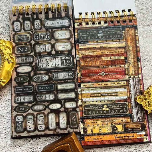 Faded Label Sticker Book 24Sheets