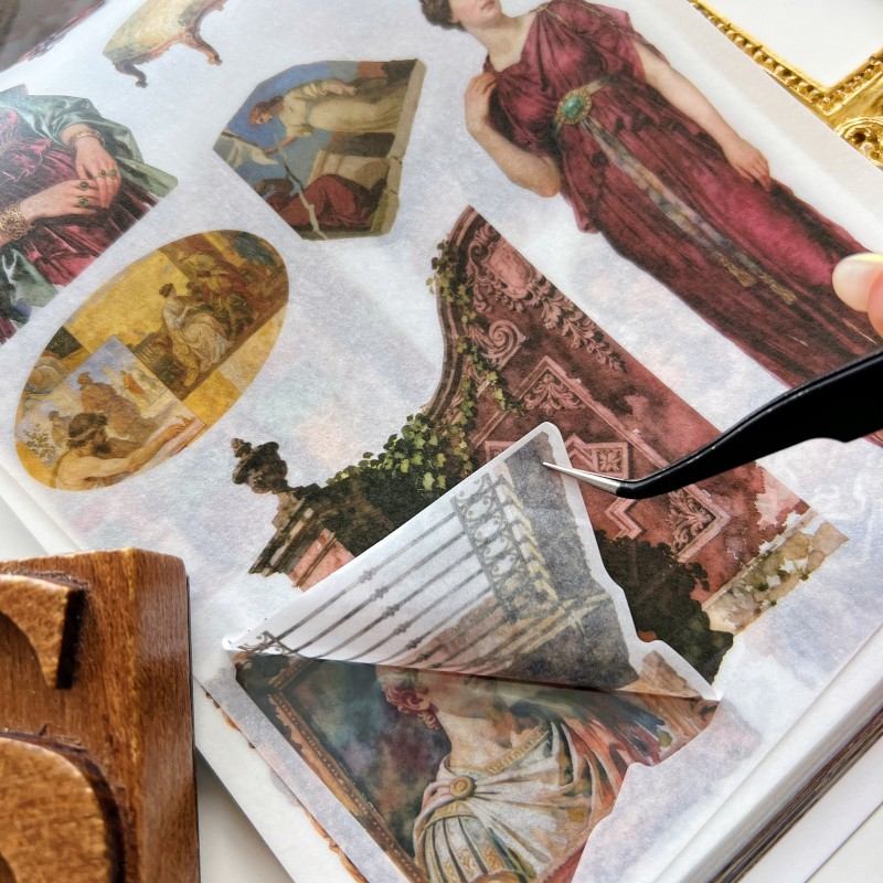 Renaissance Washi Sticker Book 50Sheets