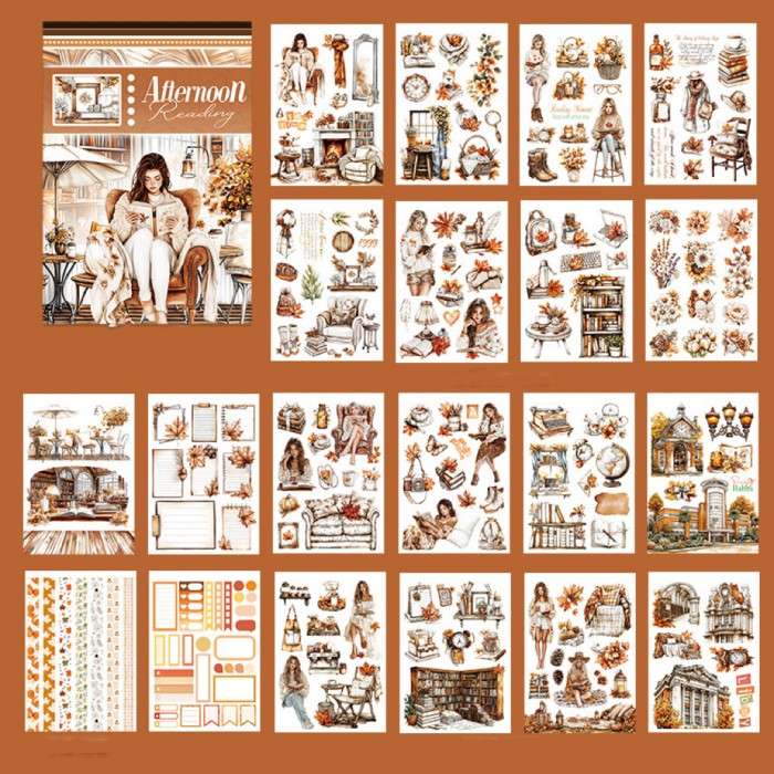 Afternoon Reading Sticker Book 20Sheets