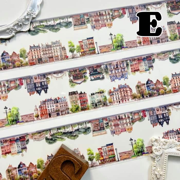 Parallel Scenery PET Tape Roll