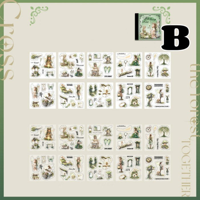 Walking Through Forest Sticker Book 20Sheets