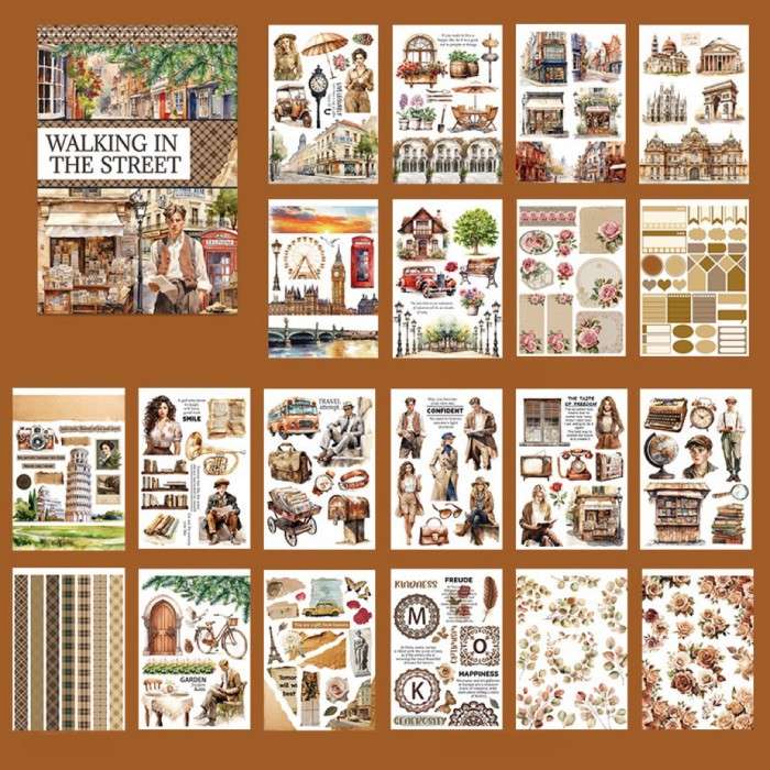 Walking In The Street Sticker Book 20Sheets