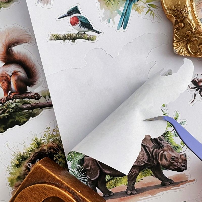 Nature's Animal Kingdom Sticker Book 20Sheets