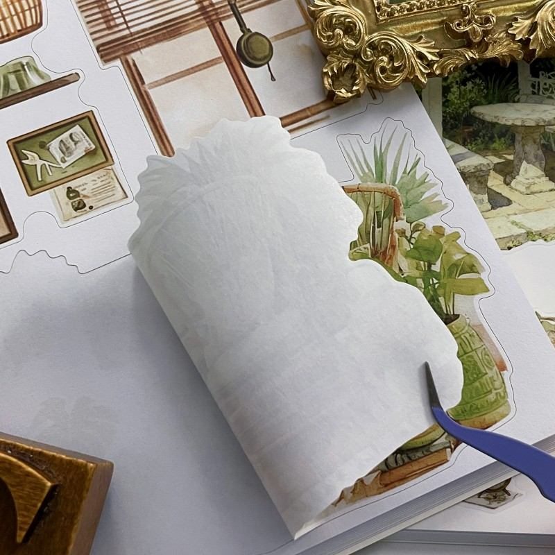 Greenery & Vintage Treasures Sticker Book 20Sheets