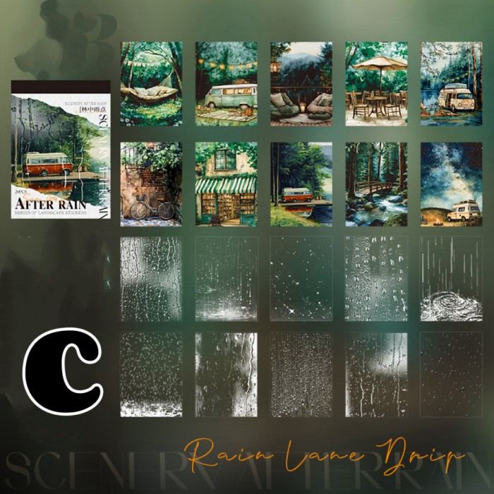 After Rain Sticker Book 20Sheets