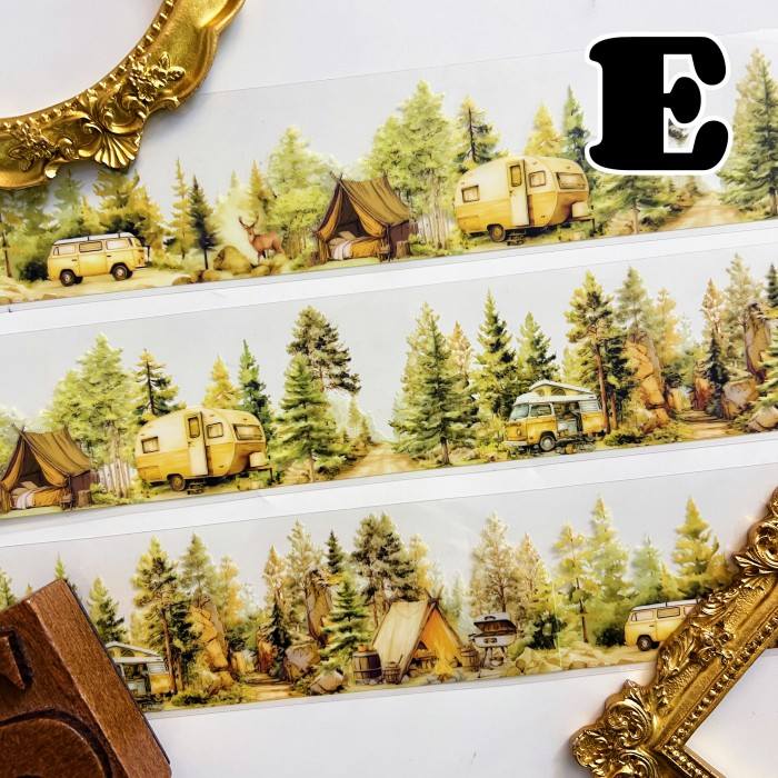 Camping Plan PET Tape Roll