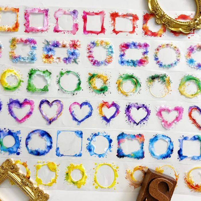 Iridescent Margin PET Tape Roll