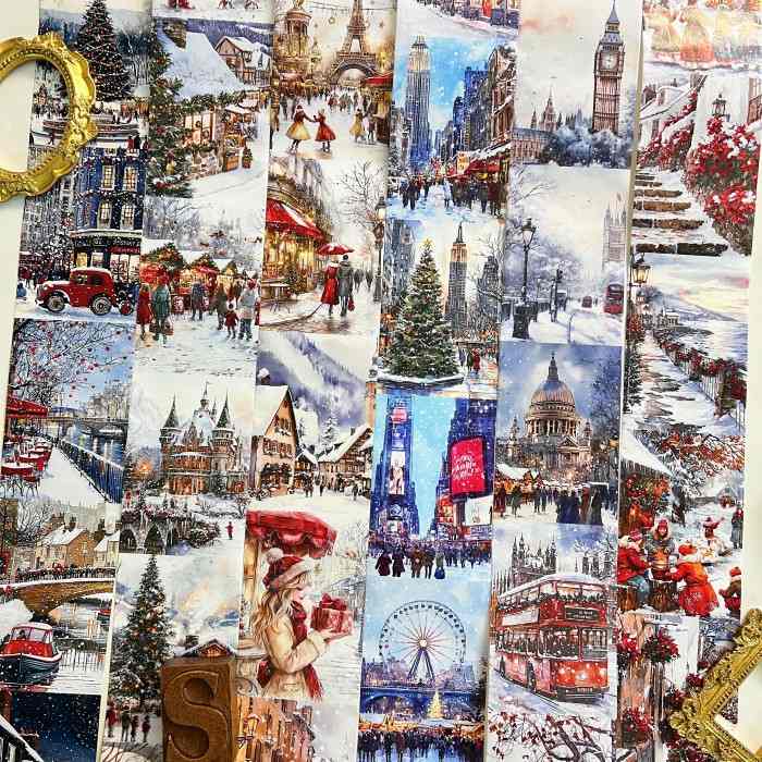 Christmas City Washi Tape Roll
