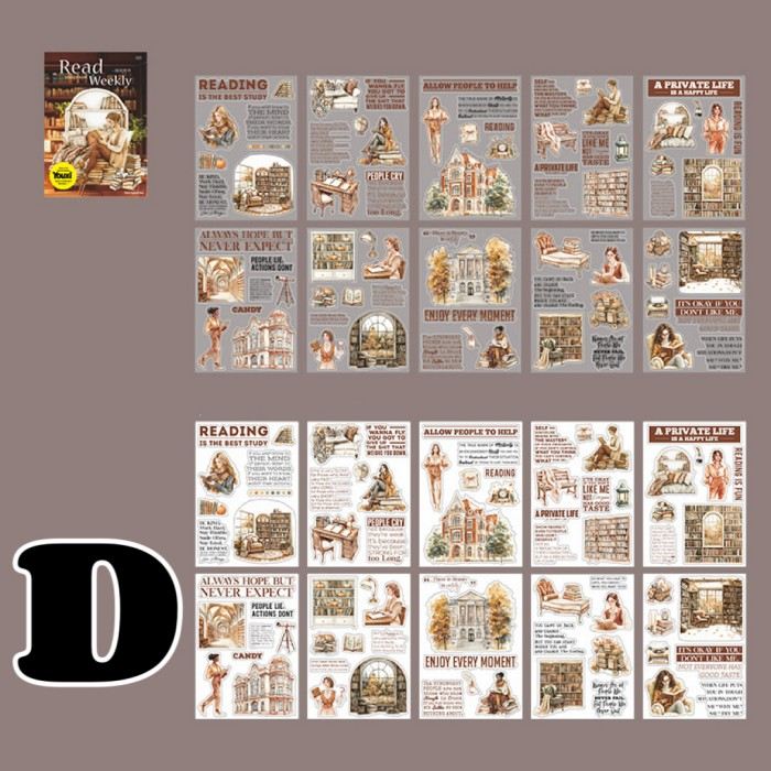 Reading Weekly Sticker Book 20Sheets