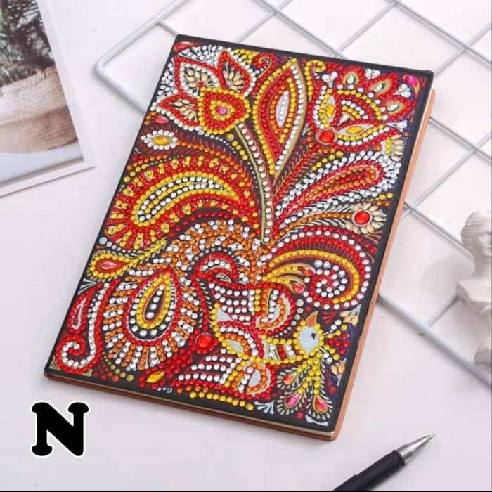 Mandala Diamond Painting Dots Notebook Kit