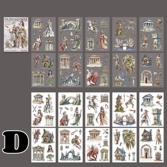 Fantasy Professional Notes Sticker Book 20Sheets
