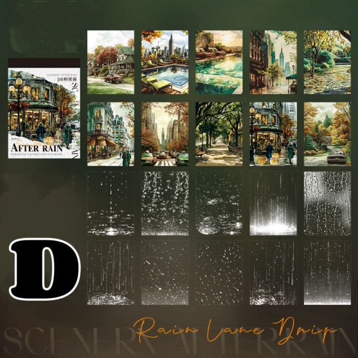 After Rain Sticker Book 20Sheets
