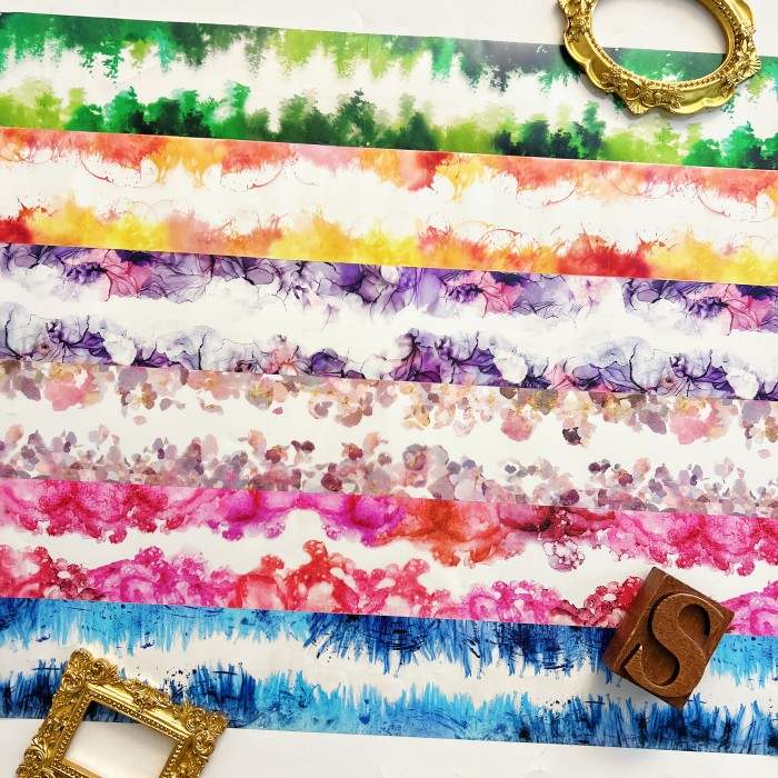 Watercolor Patterns PET Tape Roll