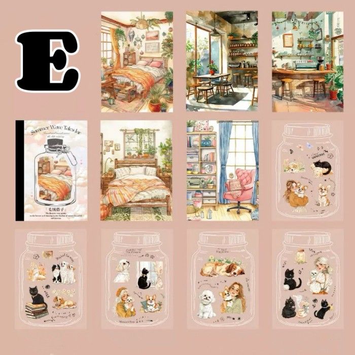 Wave Jar Sticker Book 20Sheets
