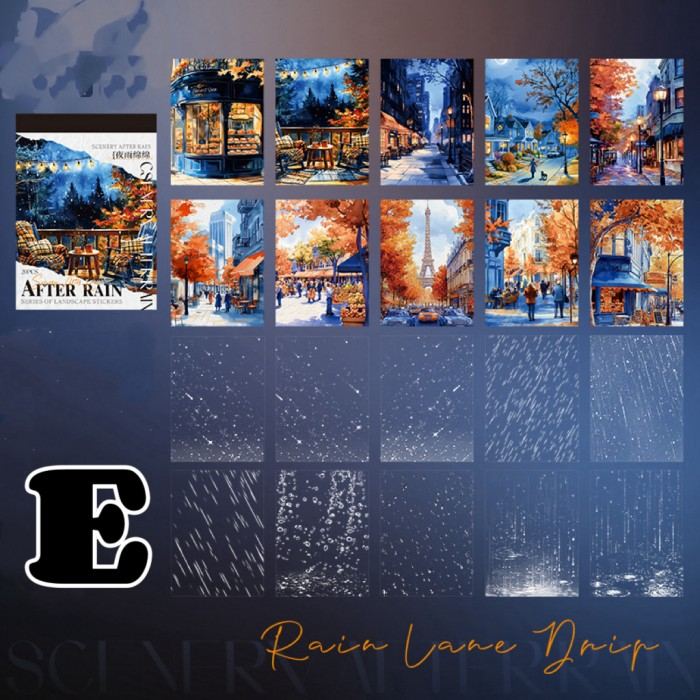 After Rain Sticker Book 20Sheets