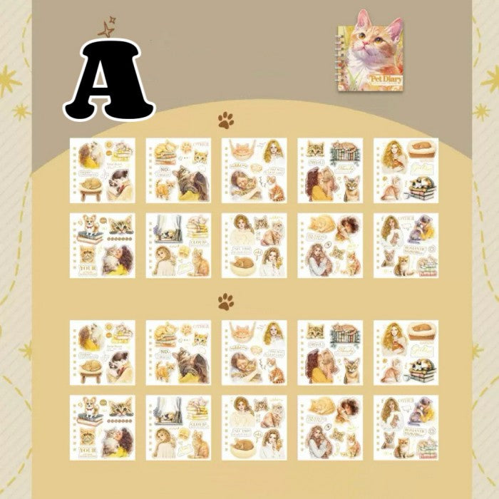 Pet Diary Sticker Book 20Sheets