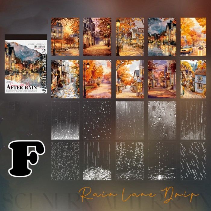 After Rain Sticker Book 20Sheets