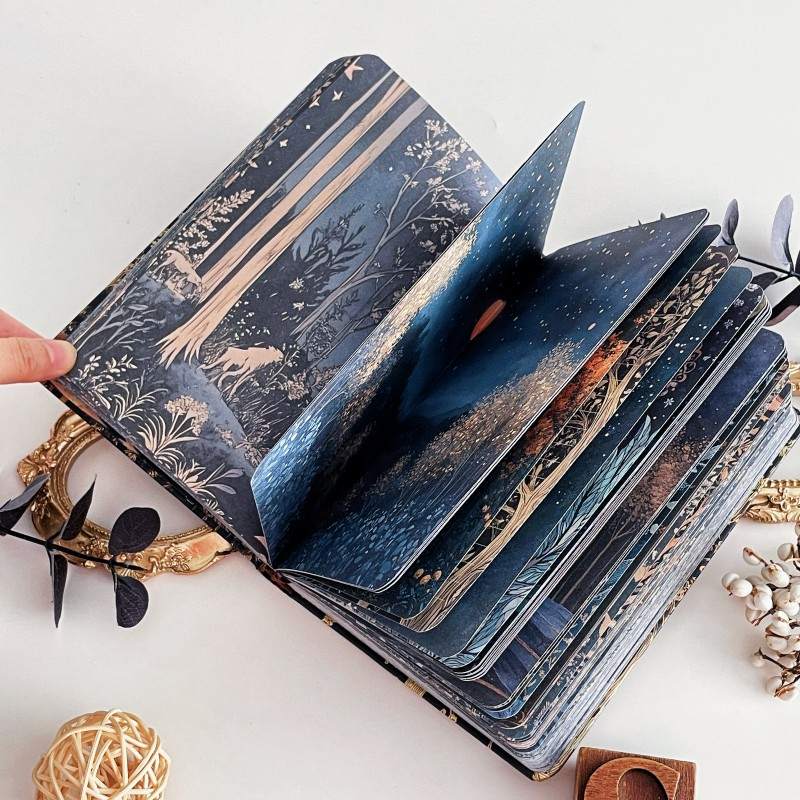 Starlit Silence Illustrated Notebook
