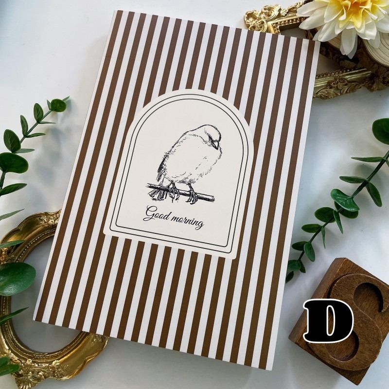 Floral Stripes Journal Notebook | Yier