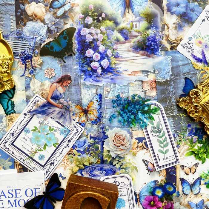 Cornflower Blue Ephemera Mystery Kit