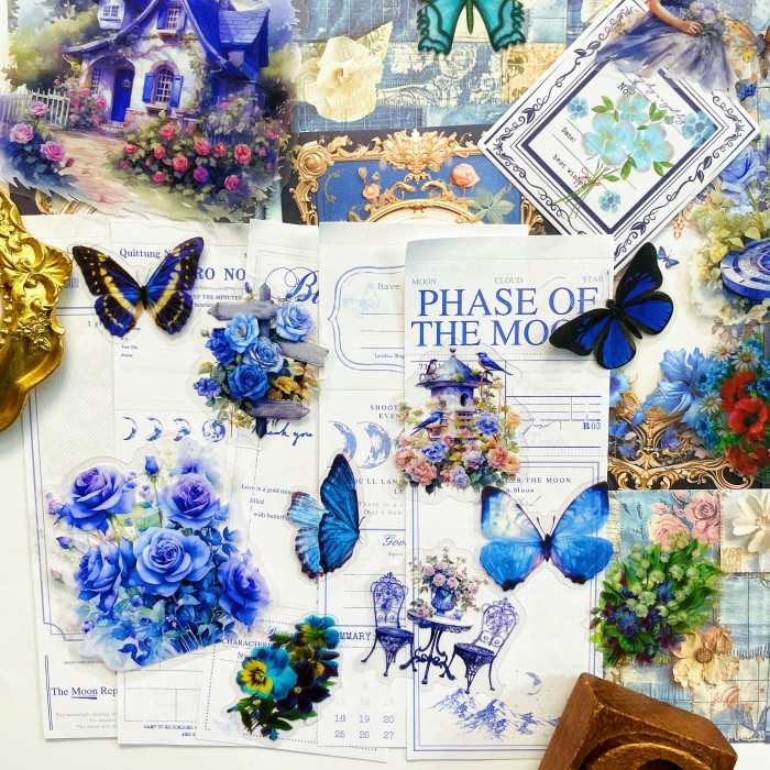 Cornflower Blue Ephemera Mystery Kit