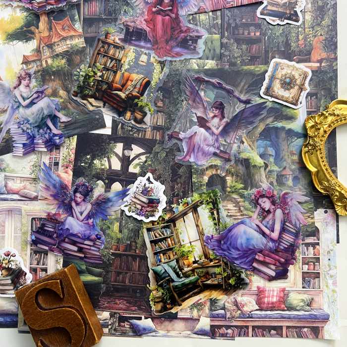 Forest Bookhouse Ephemera Mystery Kit 55PCS