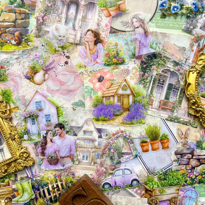 Gardening Moments Ephemera Mystery Kit 115PCS