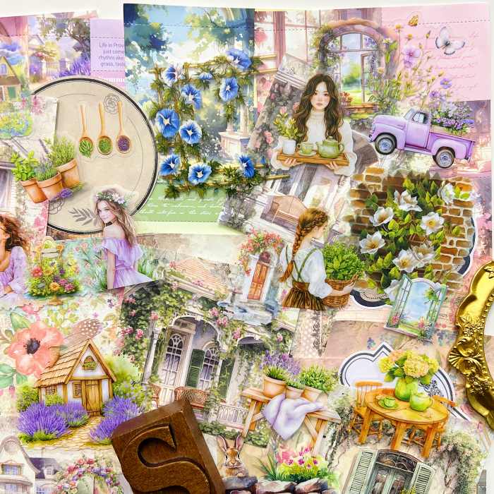 Gardening Moments Ephemera Mystery Kit 115PCS