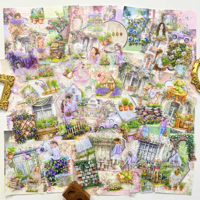 Gardening Moments Ephemera Mystery Kit 115PCS