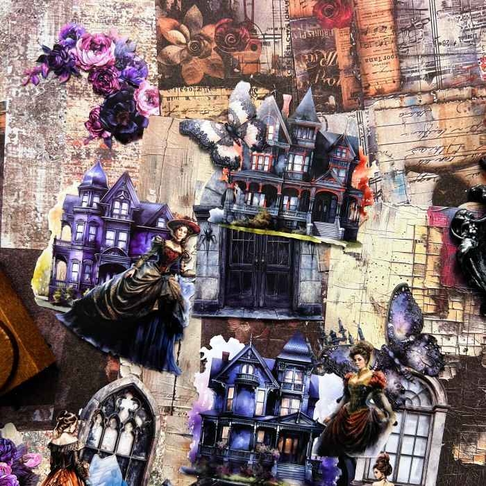 Antique Yard Ephemera Mystery Kit 95PCS