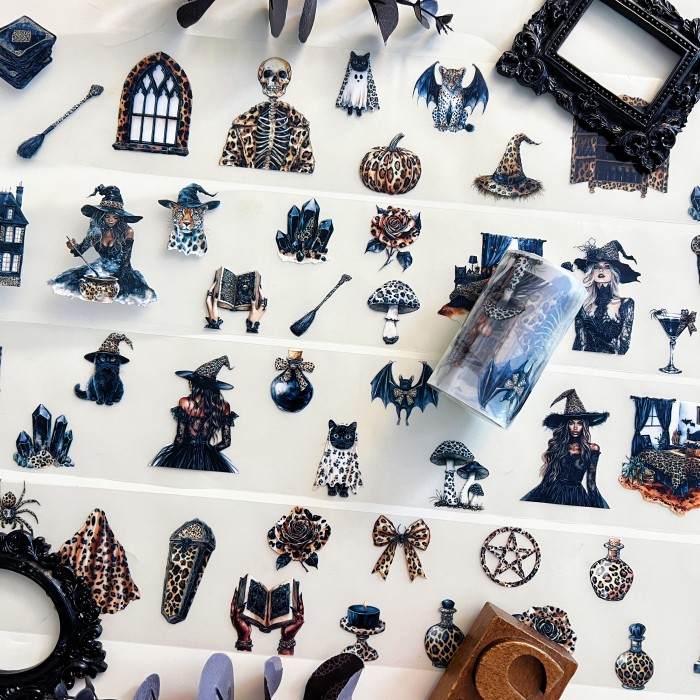 Leopard Witch PET Tape Roll