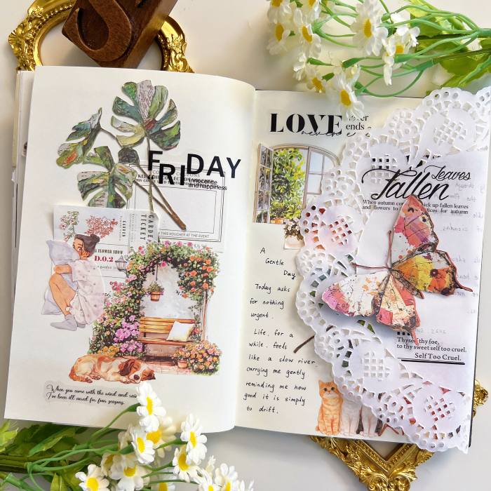Paper Bouquet Sticker 30PCS