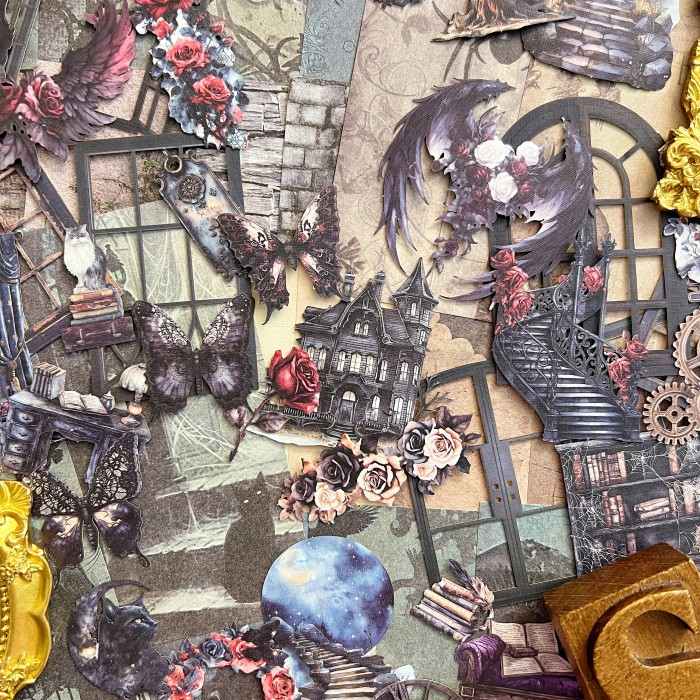 Night Legends Ephemera Mystery Kit 110PCS
