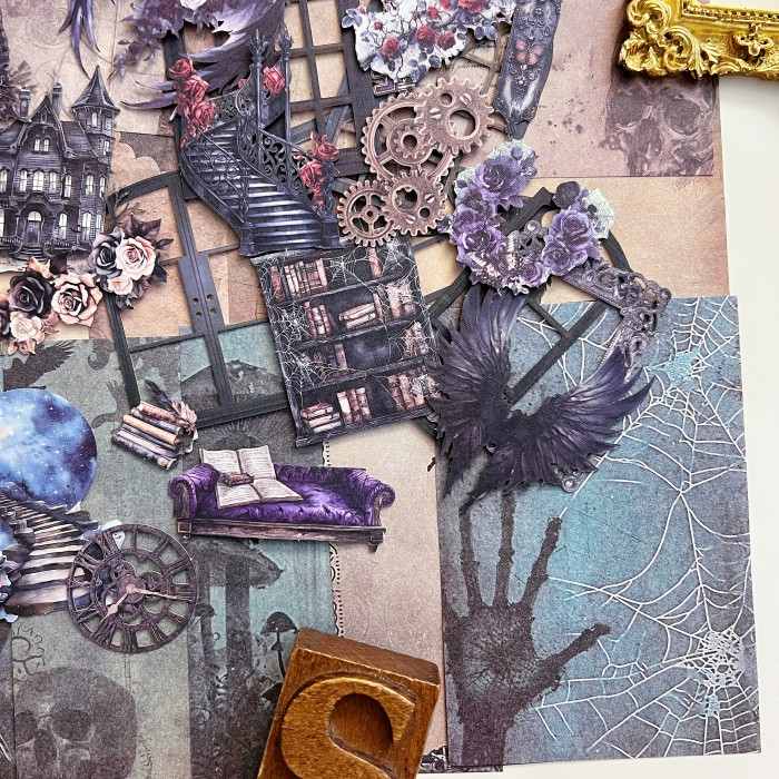 Night Legends Ephemera Mystery Kit 110PCS