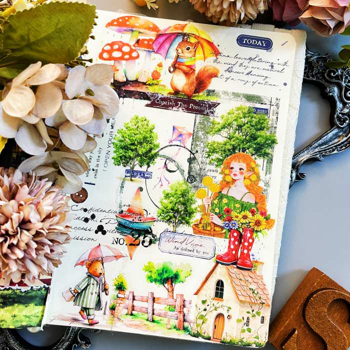 Rainy Day Animals Sticker 90PCS