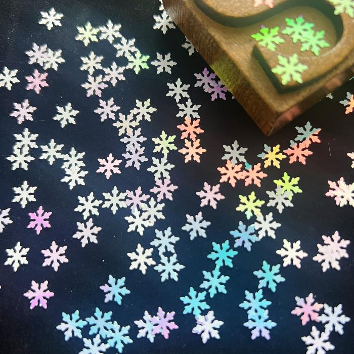 Snowflake Glitter Laser Sequins