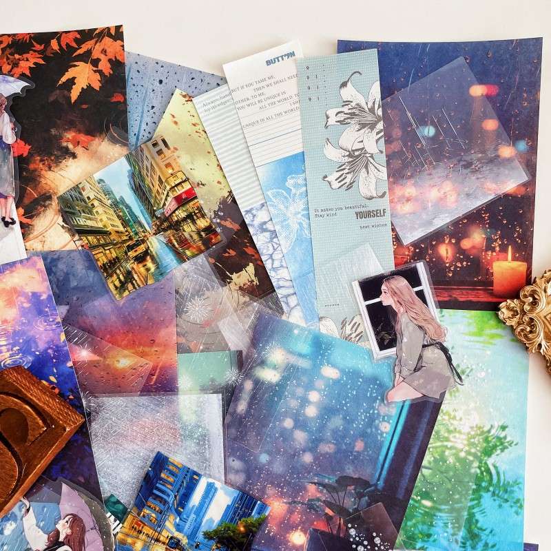 The Sound of Rain Ephemera Mystery Kit 85PCS