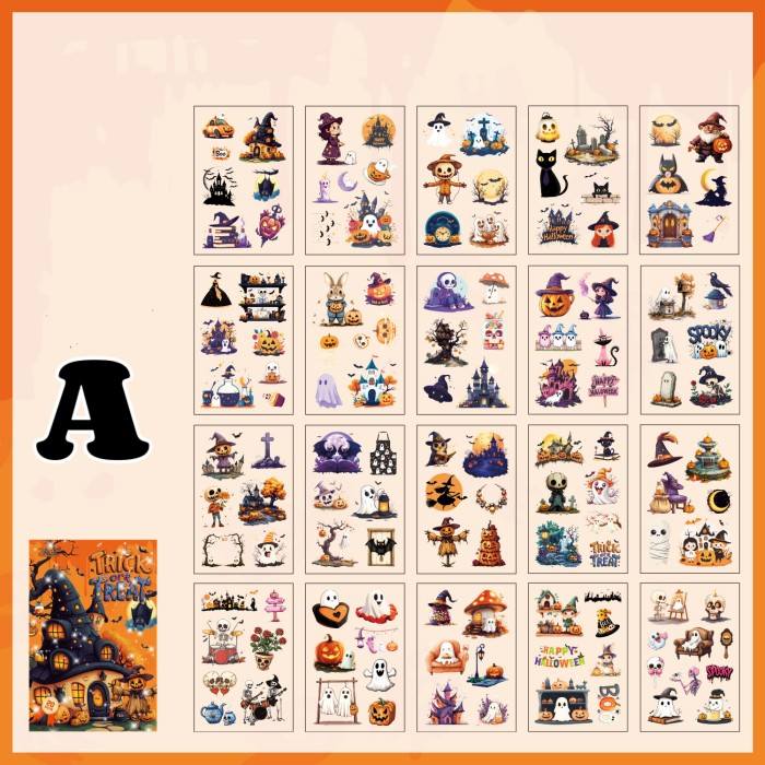 Halloween Castle Sticker Book 20Sheets